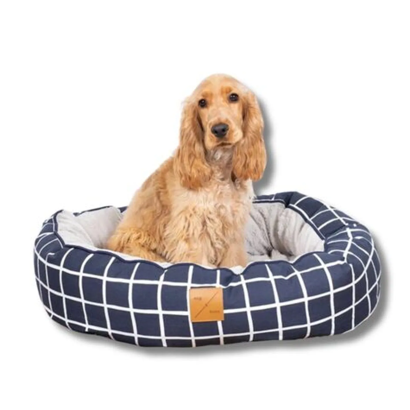 Mog and Bone Mog & Bone 4 Seasons Reversible Dog Bed - Navy Check Sale