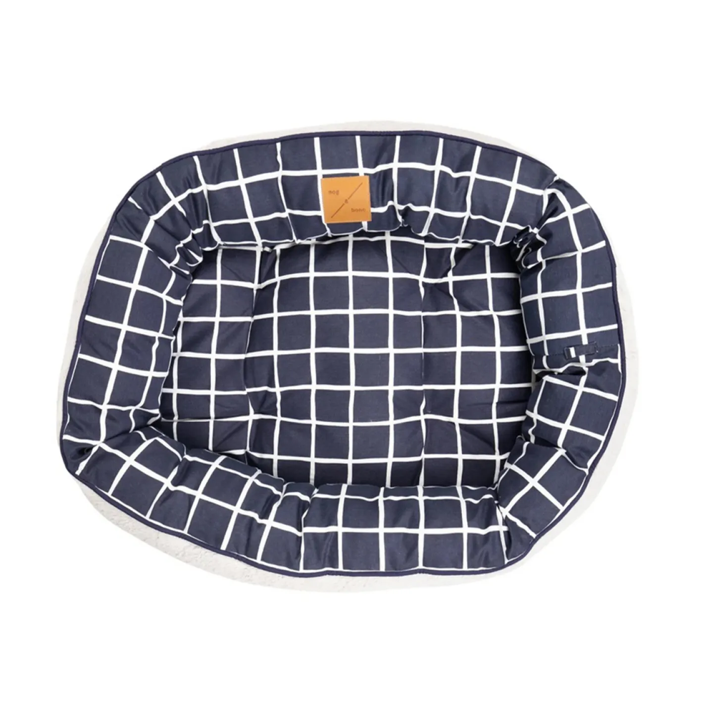 Mog and Bone Mog & Bone 4 Seasons Reversible Dog Bed - Navy Check Sale