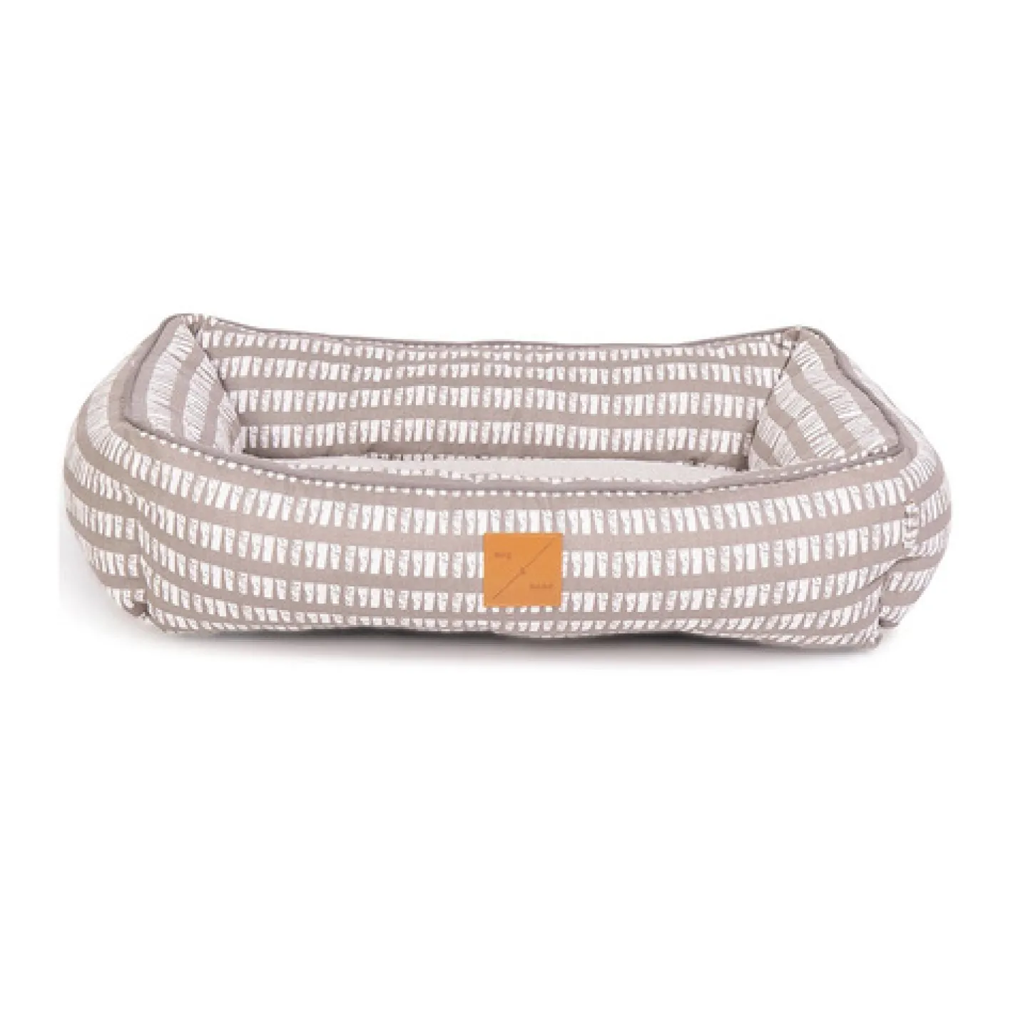 Mog and Bone Mog & Bone Bolster Dog Bed - Latte Mosaic New