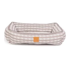 Mog and Bone Mog & Bone Bolster Dog Bed - Latte Mosaic New