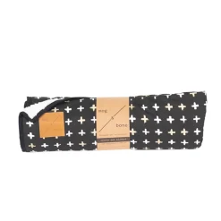 Mog and Bone Mog & Bone Soft Reversible Pet Blanket Black Metallic Cross Best