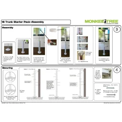 Monkee Tree - The Scalable Cat Climbing Ladder 12 Trunk Starter Pack Outlet