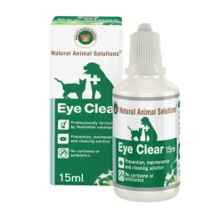 Natural Animal Solutions Eye Clear Cleaning Eye Drops for Cats & Dogs 15ml Outlet
