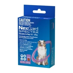 Nexgard Spectra Flea, Tick, Heart & All-Wormer Chew for Dogs 15.1-30kg Sale