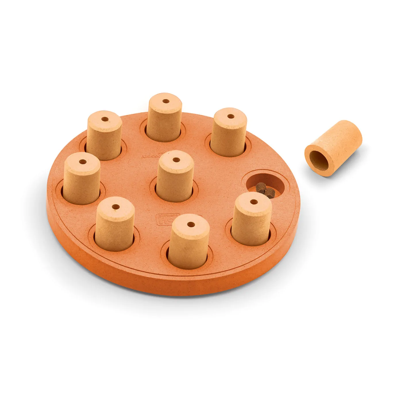 Nina Ottosson Dog Smart Wooden Interactive Dog Game & Toy - Orange Outlet