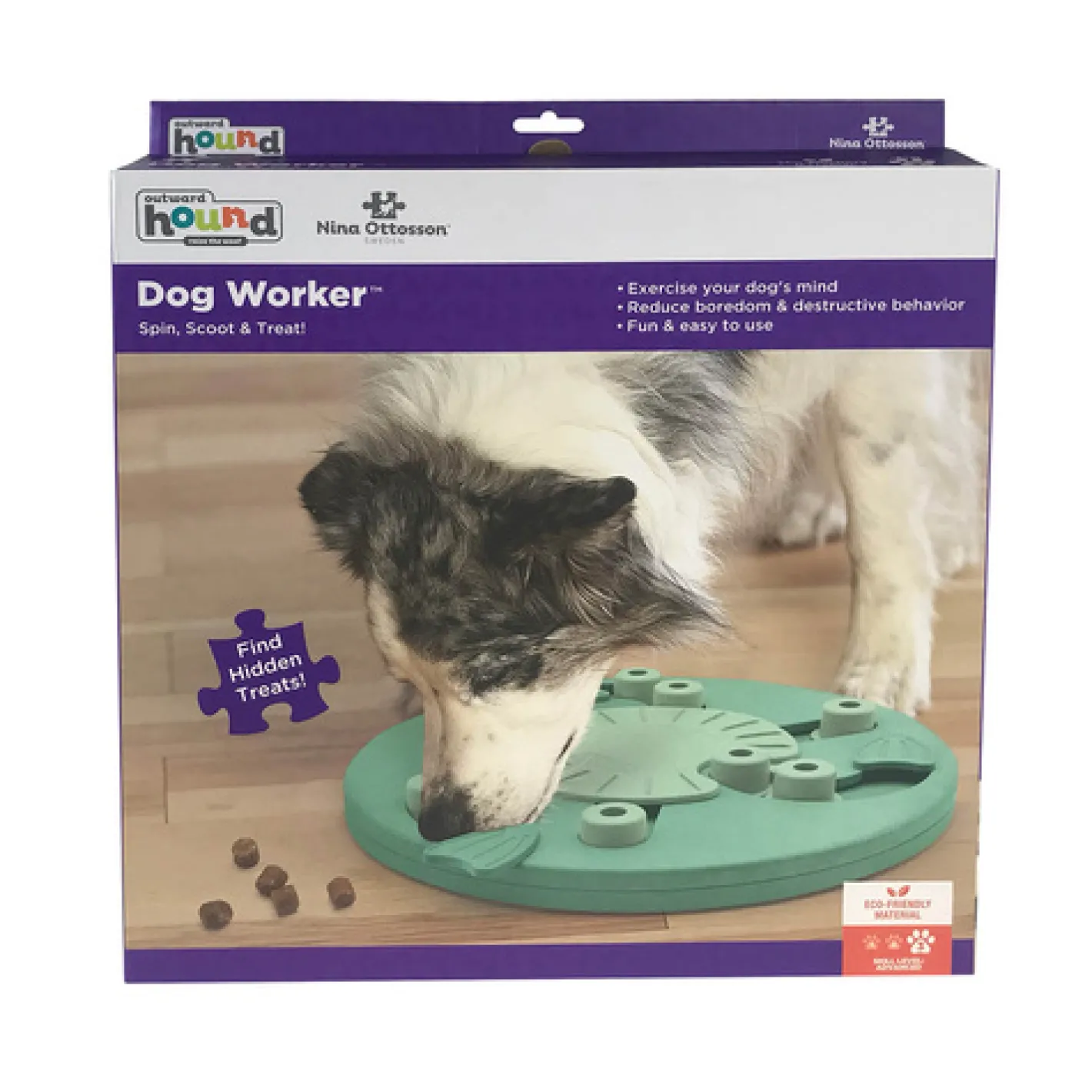 Nina Ottosson Dog Worker Treat Dispensing Interactive Dog Game Level 3 Hot