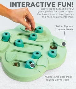 Nina Ottosson Hide & Slide Interactive Puzzle Dog Toy for Puppies - Level 2 Clearance