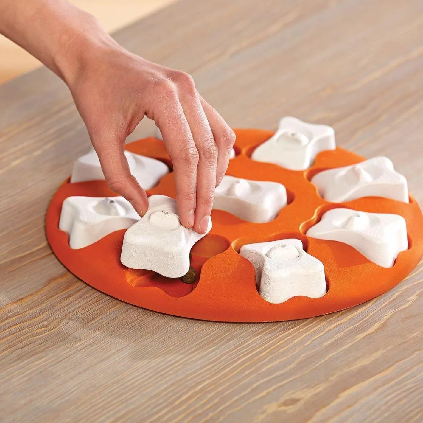 Nina Ottosson Interactive Treat Hiding Dog - The Smart in Orange Sale