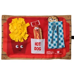 Nina Ottosson Interactive Snuffle Activity Puzzle Mat for Dogs - Fast Food Fashion