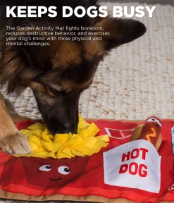 Nina Ottosson Interactive Snuffle Activity Puzzle Mat for Dogs - Fast Food Fashion