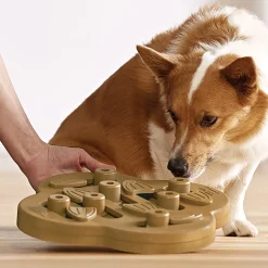 Nina Ottosson Smart Interactive Dog Toy - Dog Hide N Slide in Wooden Composite Hot