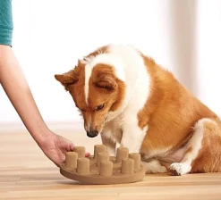 Nina Ottosson Smart Interactive Dog Toy in Wooden Composite Hot