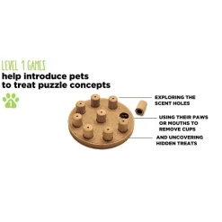 Nina Ottosson Smart Interactive Dog Toy in Wooden Composite Hot