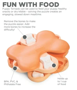 Nina Ottosson Tornado Interactive Puzzle Dog Toy for Puppies - Level 2 Sale