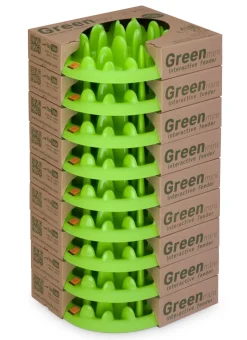 Northmate Green Mini Interactive Slow Food Dog Bowl New