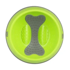Lickimat Oh Bowl Slow Food Tongue Cleaning Dog Food Bowl - Green Clearance