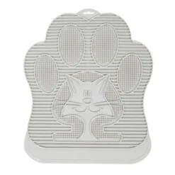 Omega Paw Litter Mat - Paw Shaped Washable Litter Trapping Pad New