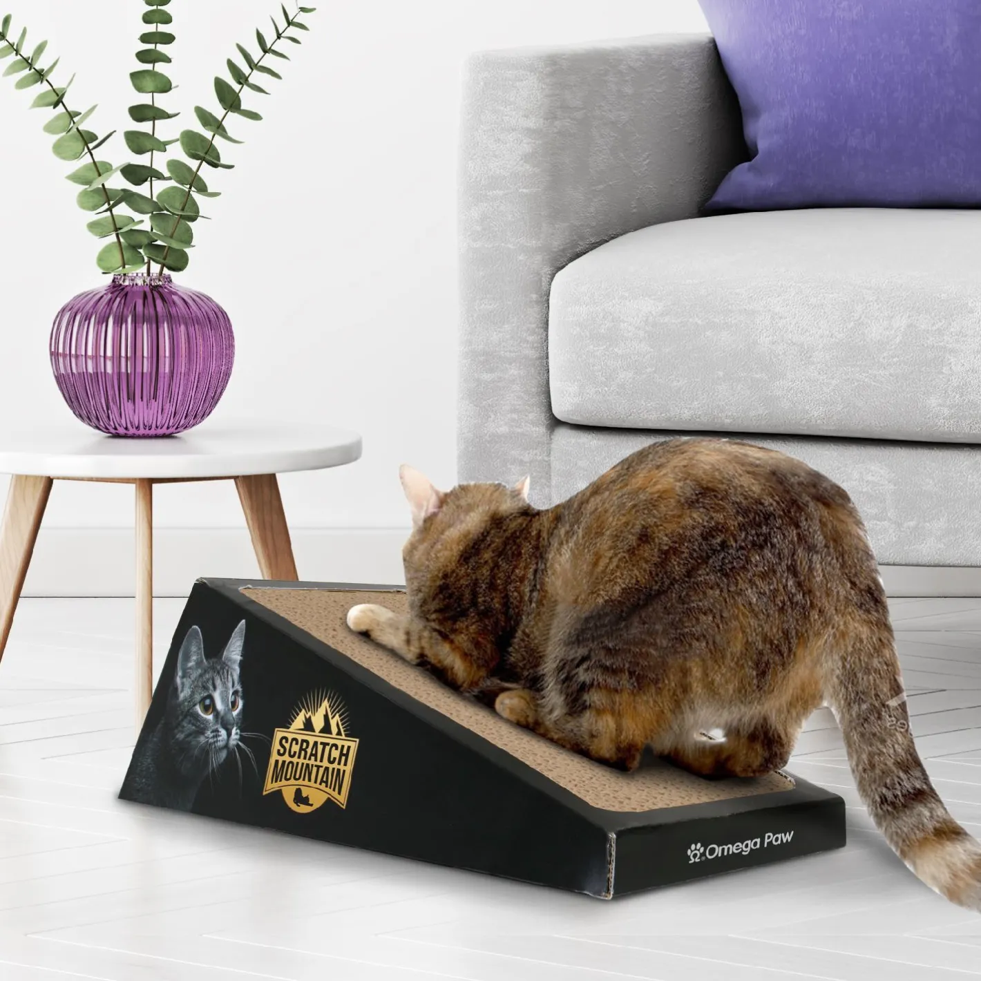 Omega Paw Scratch Mountain Ripple Board Cardboard Cat Scratcher Sale