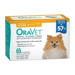 Oravet Plaque & Tartar Control Chews for Extra Small Dogs up to 4.5kg - 28-pack Best