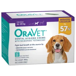 Oravet Plaque & Tartar Control Chews for Medium Dogs 11-23kg - 28-pack Discount