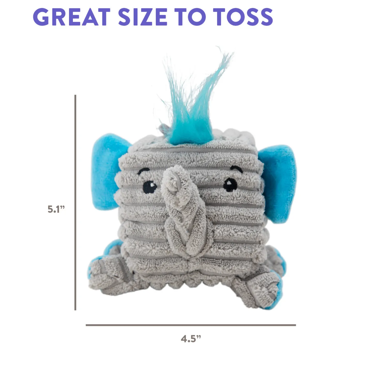 Outward Hound Cube-Eez 2-in-1 Squeaker Dog Toy - Elephant Online