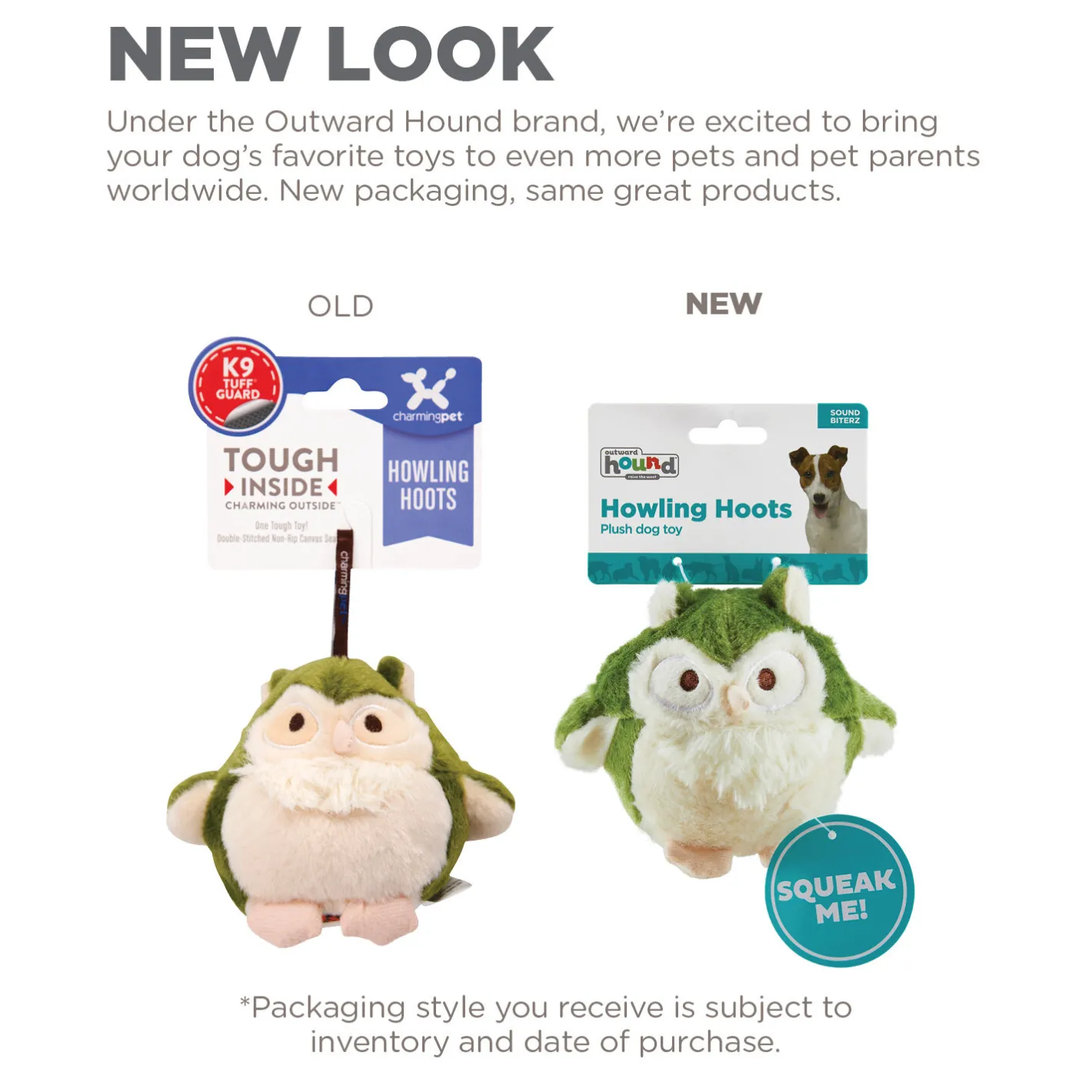 Outward Hound Durable Plush Dog Toy - Howling Hoots Online