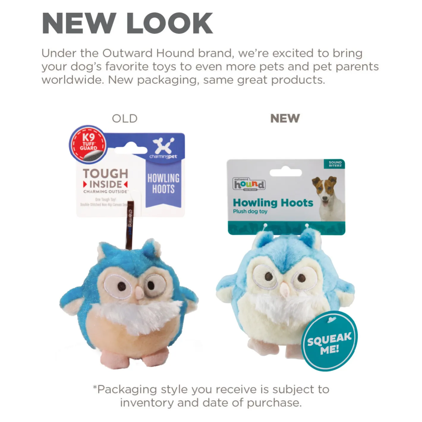 Outward Hound Durable Plush Dog Toy - Howling Hoots Online