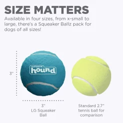 Outward Hound Fetch Squeaker Ballz Dog Toy - Pack of 2 Large Outlet