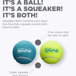 Outward Hound Fetch Squeaker Ballz Dog Toy - Pack of 2 Large Outlet