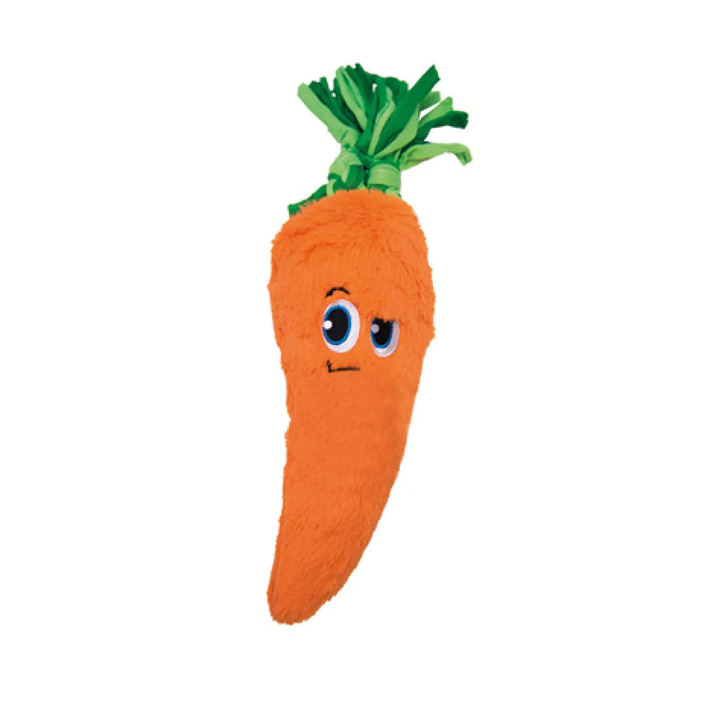Outward Hound Fetchtables Carrot Plush Squeaker Crinkle Dog Toy Best