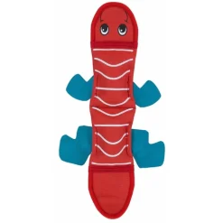 Outward Hound Fire Biterz Tough Squeaker Dog Toy - Red Lizard Fashion