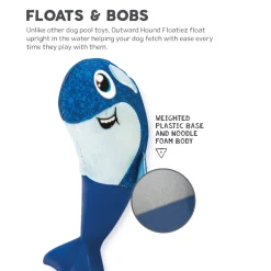 Outward Hound Floatiez Orca Whale Bobber Floating Squeaker Dog Toy Outlet