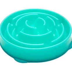 Outward Hound Fun Feeder Interactive Slow Bowl for Dogs - Teal Drop Fashion