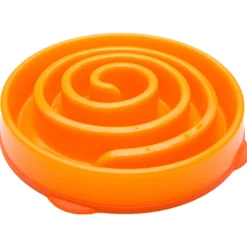 Outward Hound Fun Feeder Slow Bowl for Dogs - Orange Coral Maze Fashion