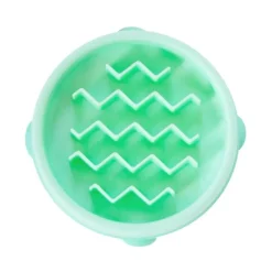 Outward Hound Fun Feeder Wave Slow Feeder Dog Bowl - Mini in Mint Hot