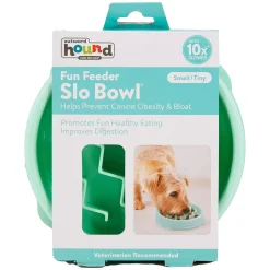 Outward Hound Fun Feeder Wave Slow Feeder Dog Bowl - Mini in Mint Hot