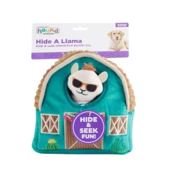 Outward Hound Hide-A-Llama Plush Dog Puzzle with 3 Squeaker Toys Best