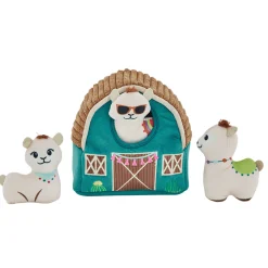 Outward Hound Hide-A-Llama Plush Dog Puzzle with 3 Squeaker Toys Best