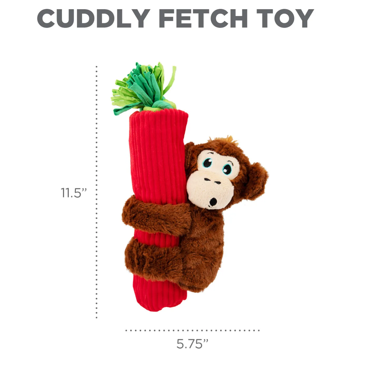 Outward Hound 3-in-1 Tug & Toss Dog Toy - Cuddly Climbers Monkey Sale