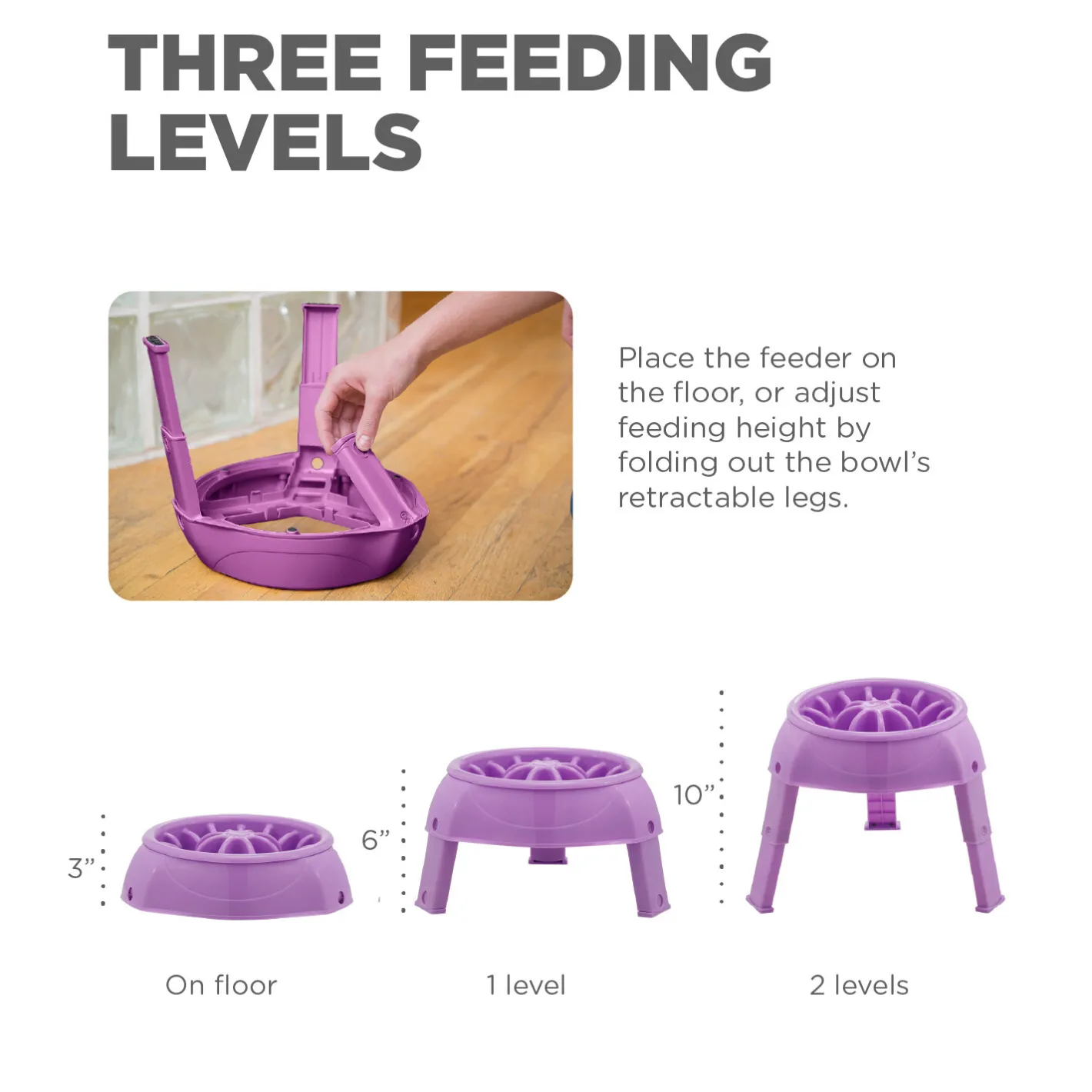 Outward Hound 3-in-1 Up Height Adjustable Dog Bowl Hot
