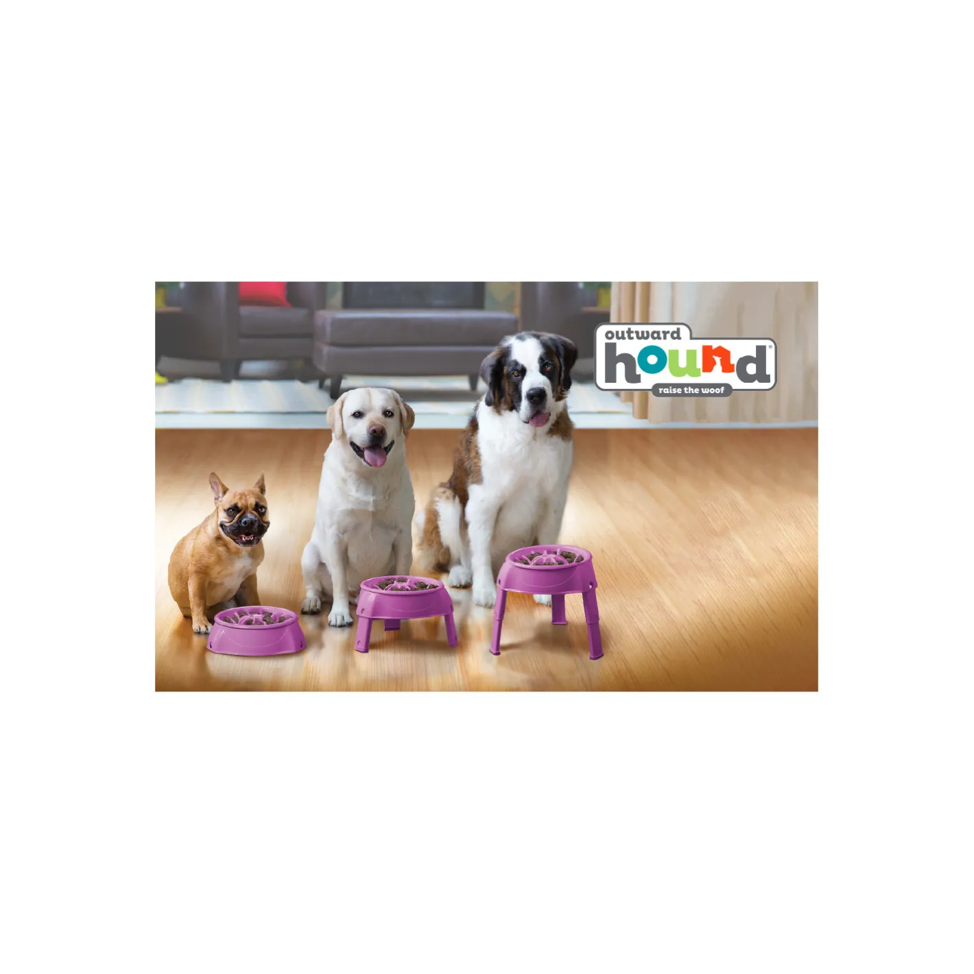 Outward Hound 3-in-1 Up Height Adjustable Dog Bowl Hot