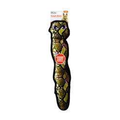 Outward Hound Invincible Tough Skinz Rattle Snake Dog Toy - Green - Large Best