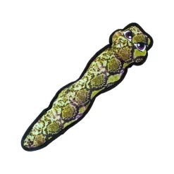 Outward Hound Invincible Tough Skinz Rattle Snake Dog Toy - Green - Large Best