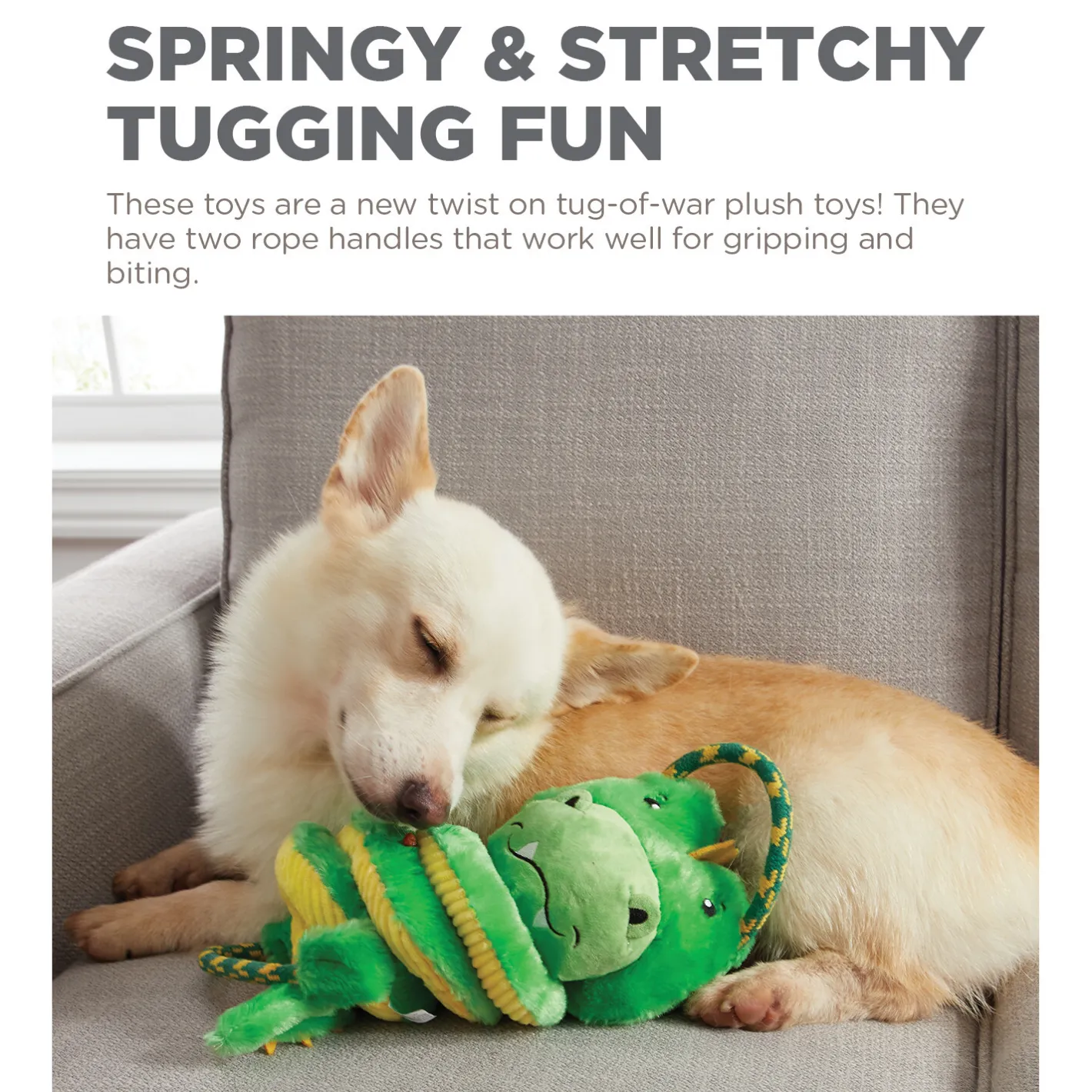 Outward Hound Springys Plush Fetch Dog Toy - Gator Outlet