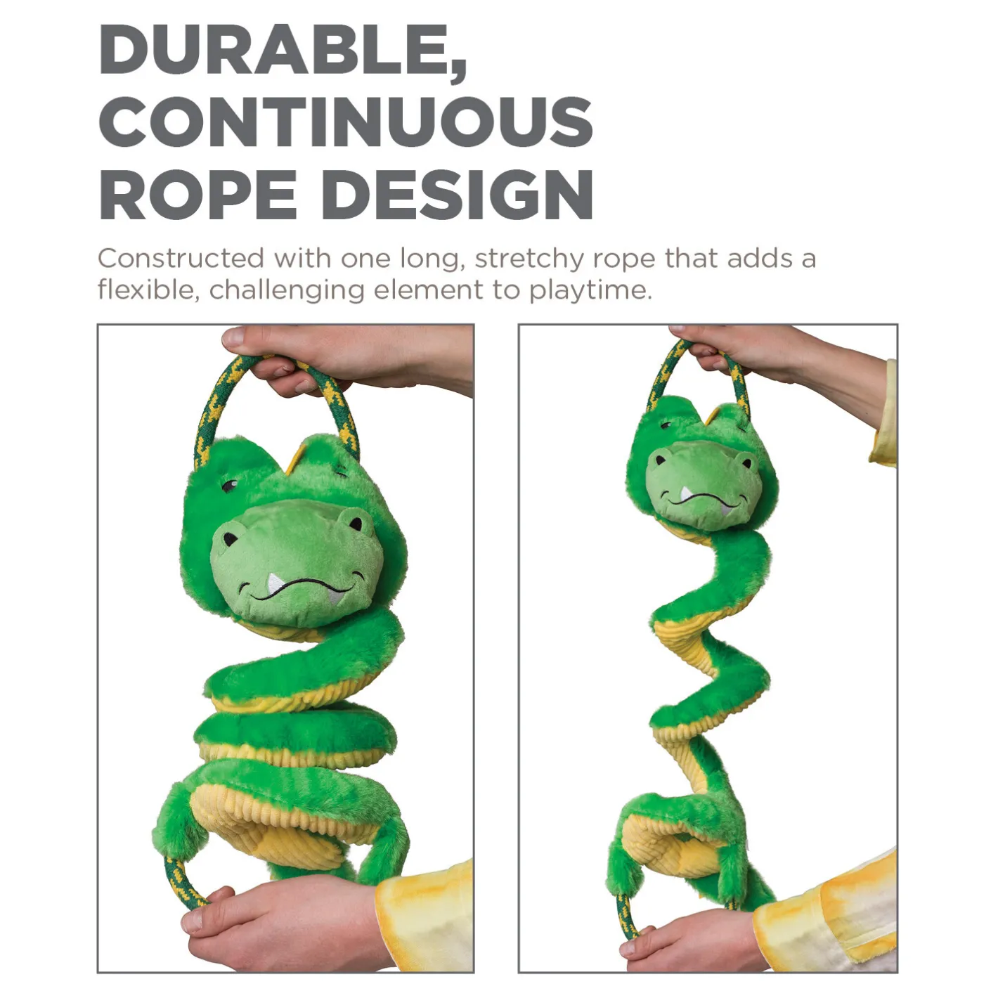 Outward Hound Springys Plush Fetch Dog Toy - Gator Outlet