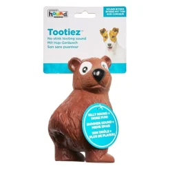 Outward Hound Tootiez Latex Rubber Grunter Dog Toy - Small Bear Hot