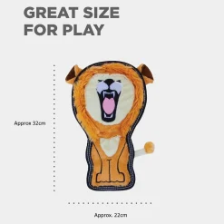 Outward Hound Tough Seamz Dog Toy - Tough Seamz Lion Fashion