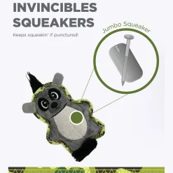Outward Hound Xtreme Seamz Squeaker Dog Toy - Lemur Clearance
