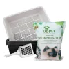Oz Pet Cat Litter System - Sifter Set with Bonus Litter & Scoop - Charcoal Outlet