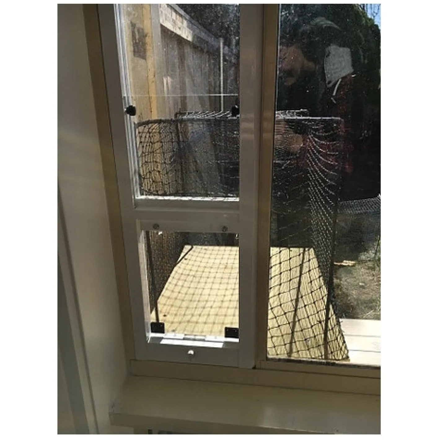 Patiolink Cat Window Insert for Sliding Windows in White 80cm-160cm Discount